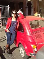 Francesca Lombardo, journalist and author of the Beatrice and the London Bus series