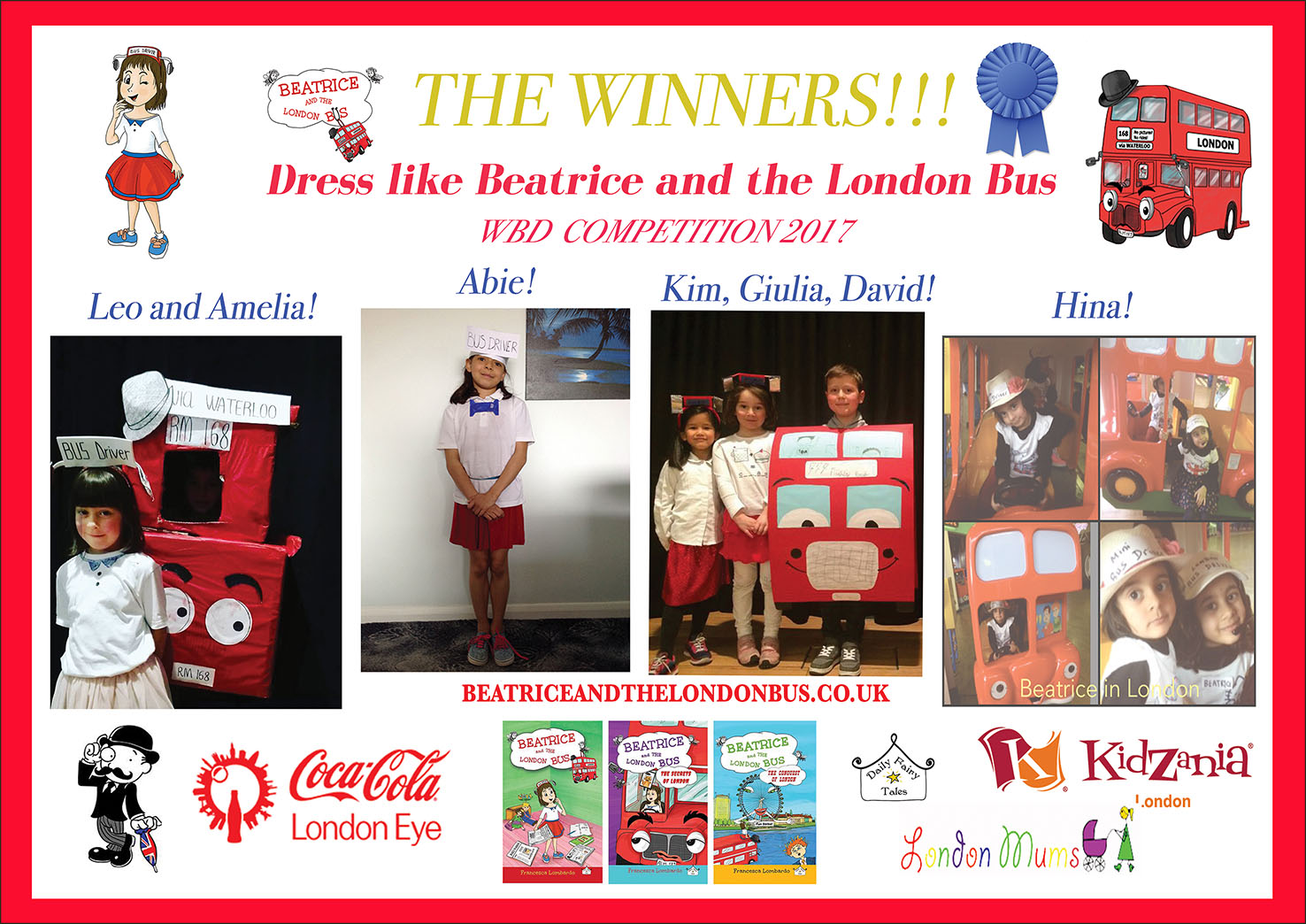 Meet the winners of the Dress like Beatrice and the London Bus competition