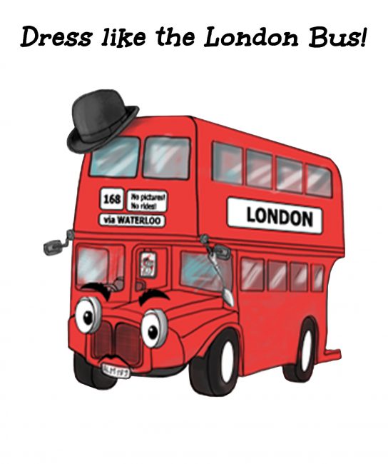 BUS COLOUR WHITE BACKGROUND_Dresslike the London Bus